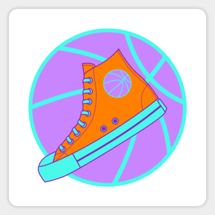 Orange High Top Sneaker Magnet